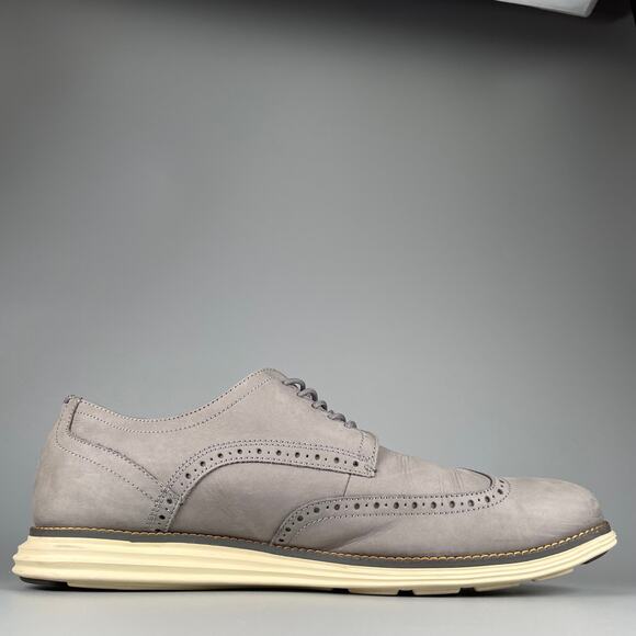 Cole Haan Original Grand Men\'s 13 M Gray Wingtip Oxfords Leather Sneakers Casual main image 4